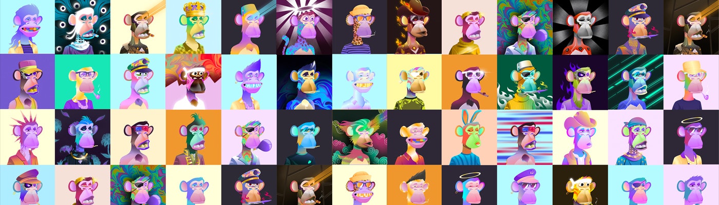 Colorful Bored Ape Yacht Club gallery image