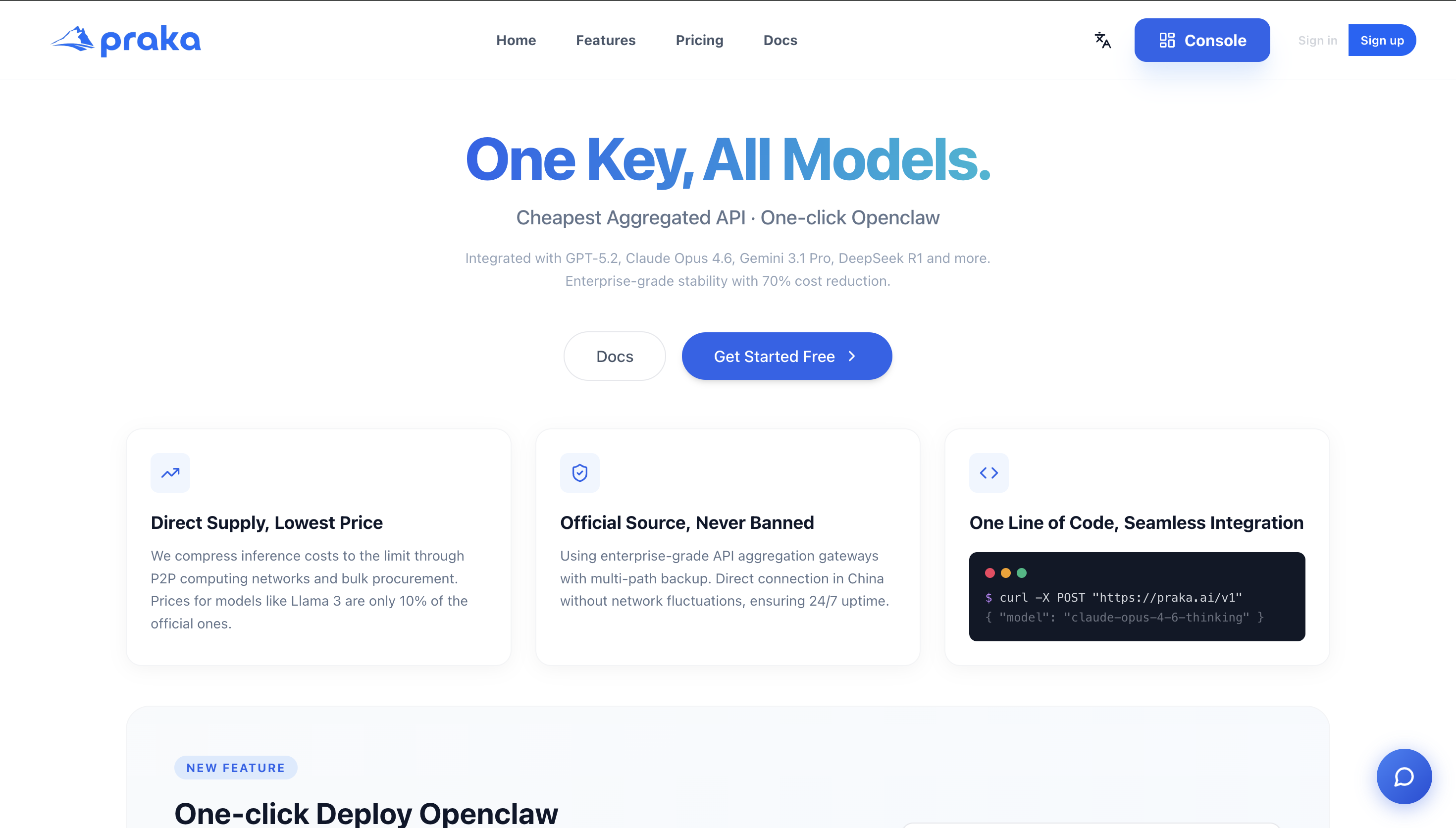 Praka.ai - Main product screenshot demonstrating key features and user interface