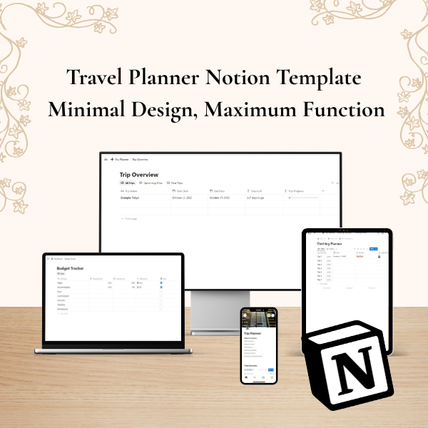 Travel Planner Notion Template