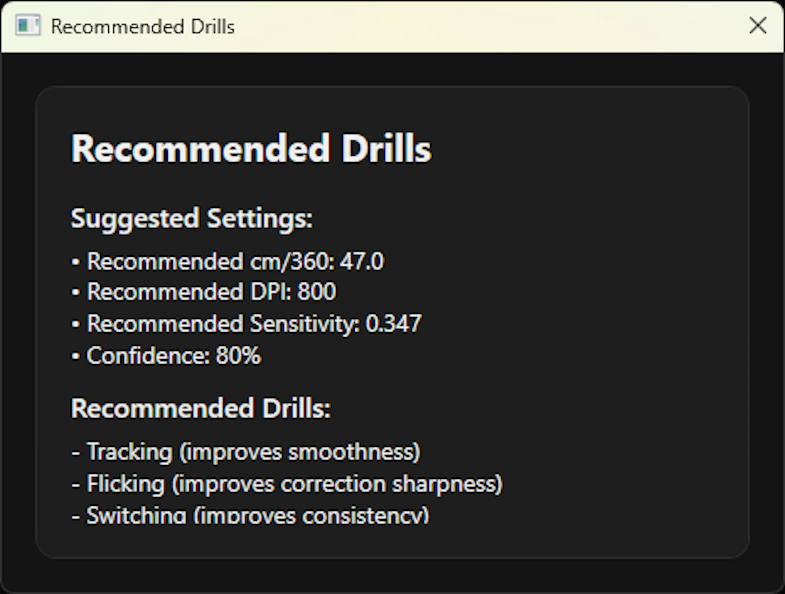 AimTracker screenshot 2