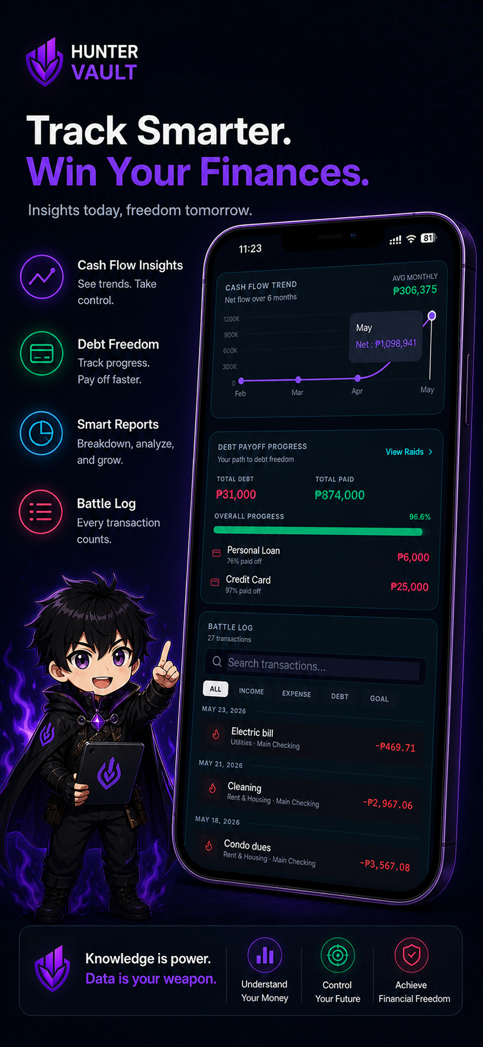 Hunter Vault: Level Up Finance screenshot 6