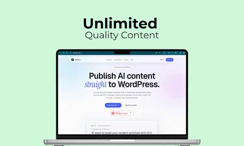 nativeWP screenshot 1