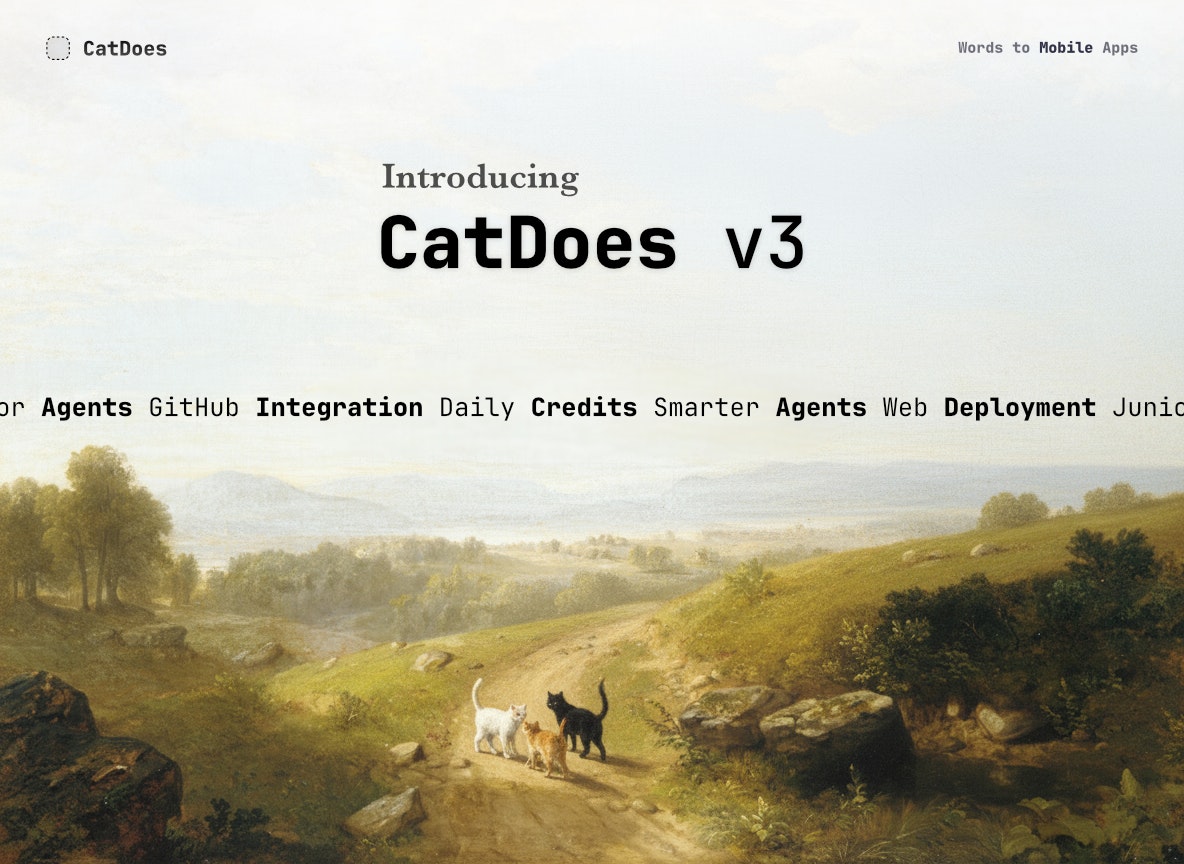 CatDoes v3 - Screenshot 2 showing product features and functionality