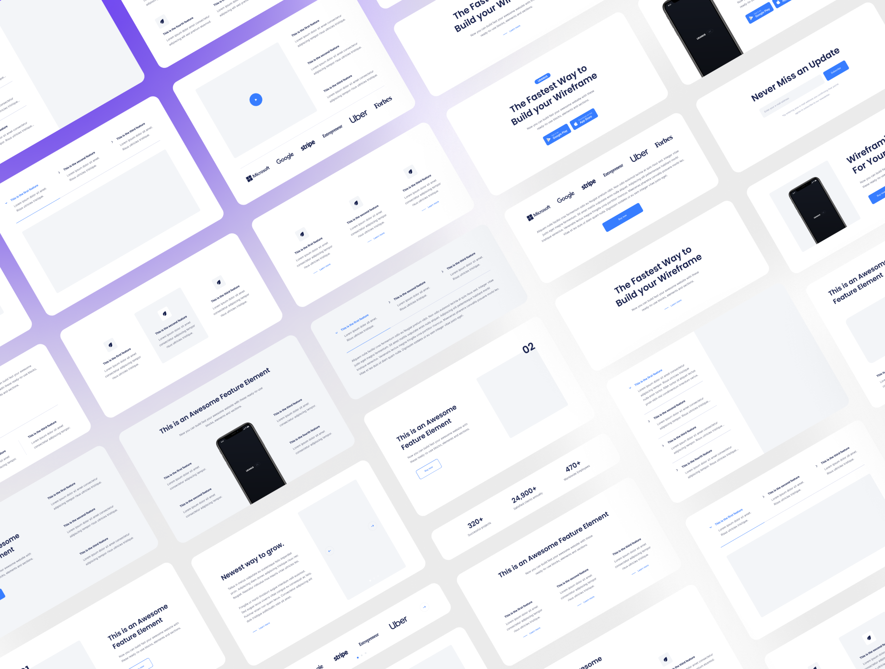 Uranus v1.3 - Wireframe Kit gallery image