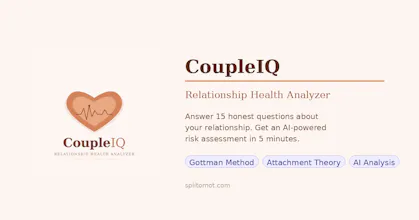 CoupleIQ – Relationship Health Analyzer gallery image