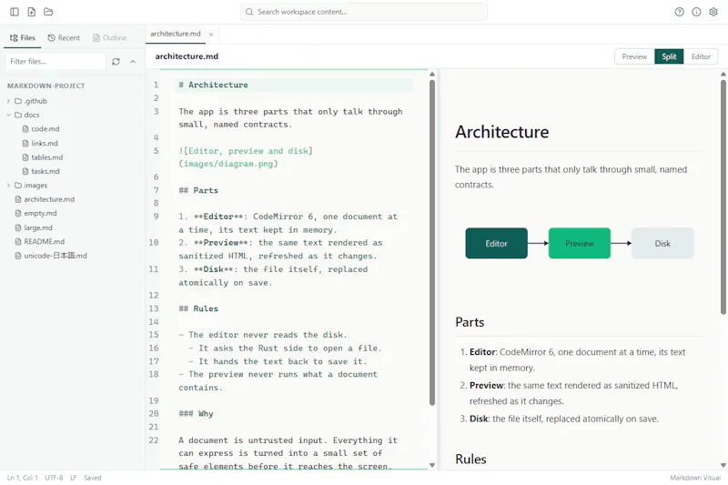 Markdown Visual screenshot 3