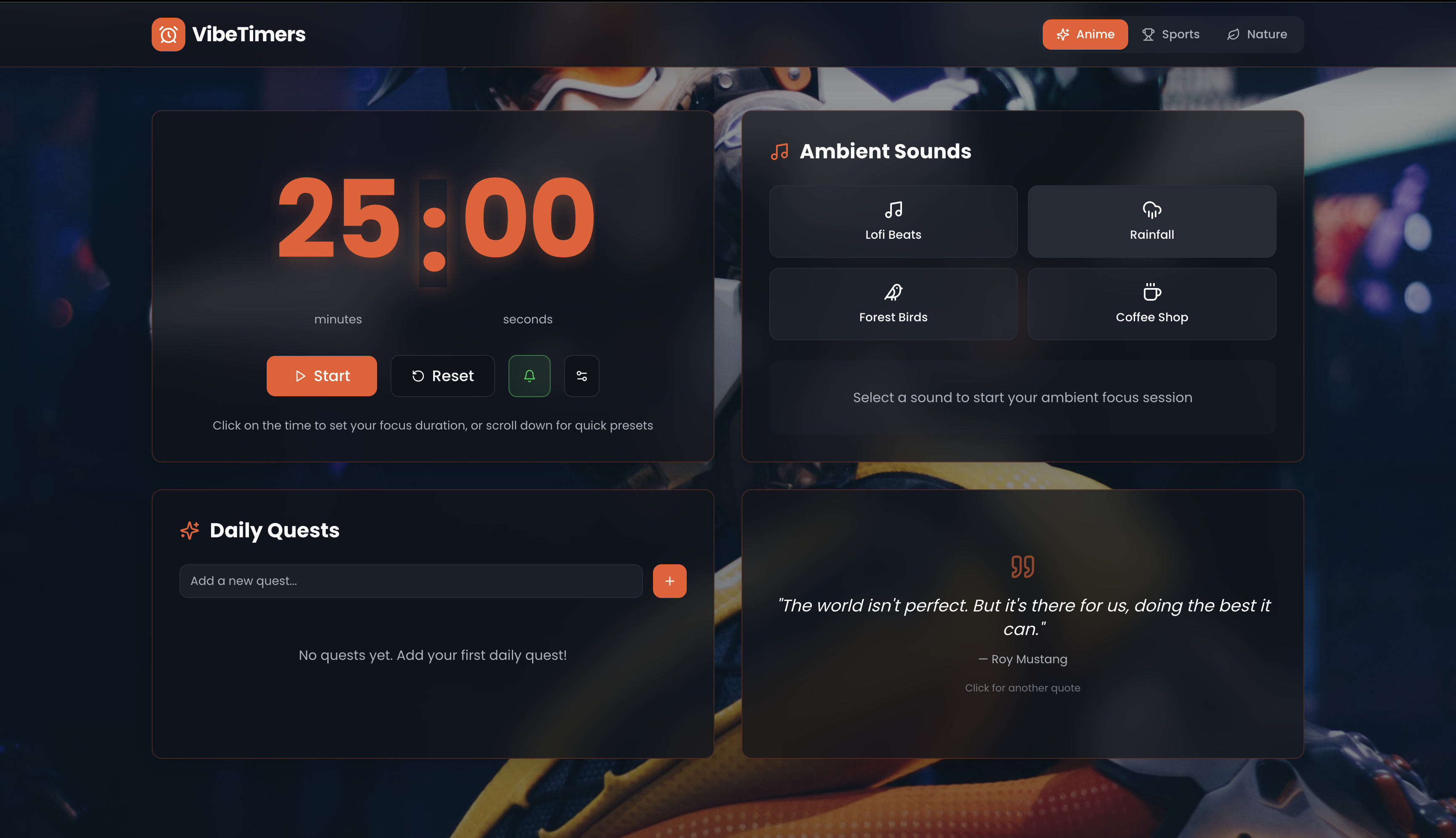 VibeTimers - Screenshot 4 showing product features and functionality