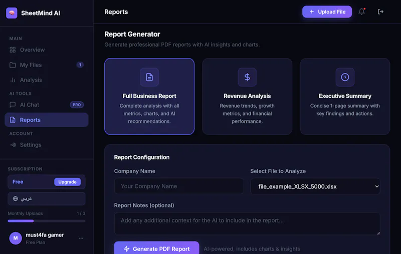 SheetMind AI screenshot 3