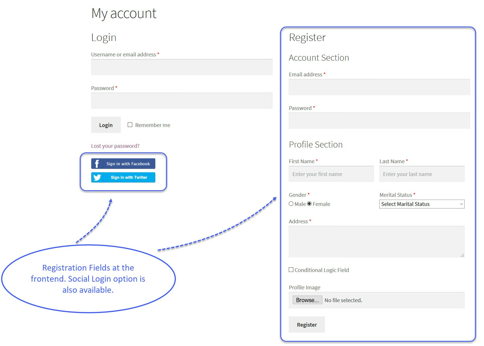 WooCommerce Add Registration Fields gallery image