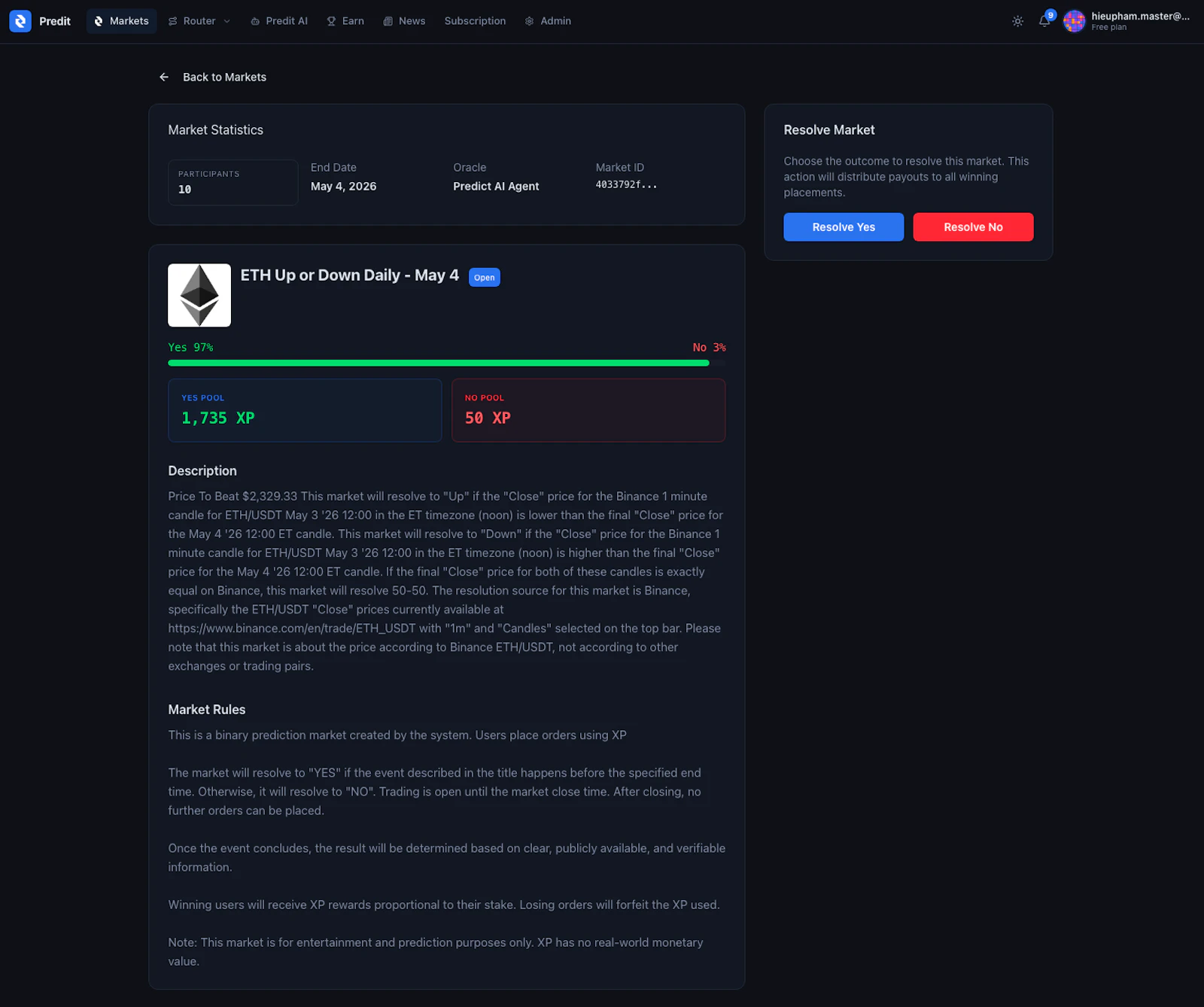 Predit Market screenshot 1