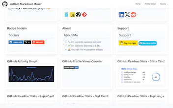 GitHub Markdown Maker gallery image