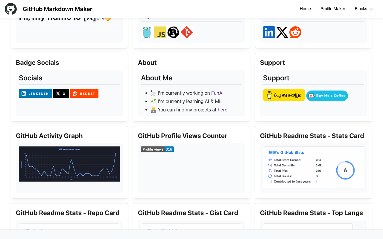 Github Markdown Maker medya 4