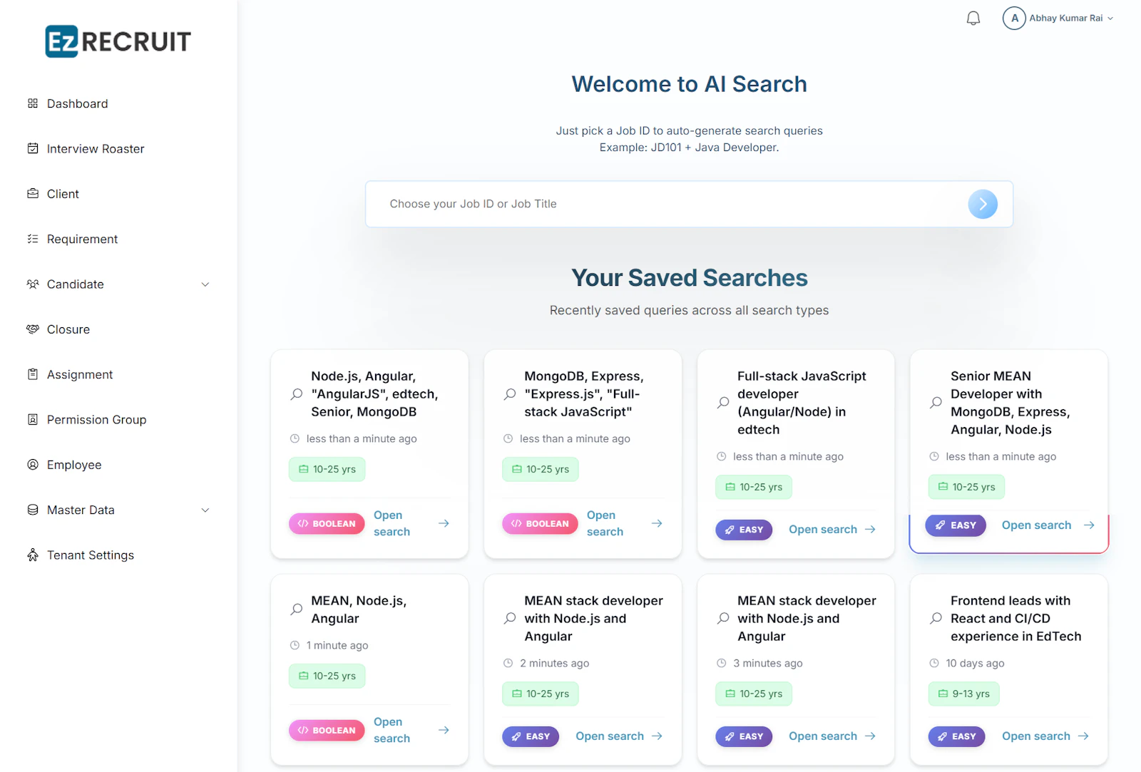 EzRecruit screenshot 1