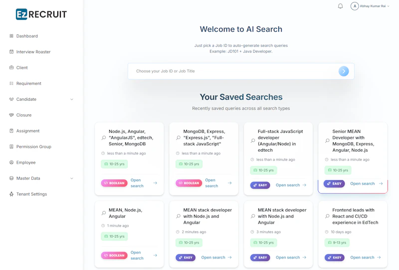 EzRecruit screenshot 1