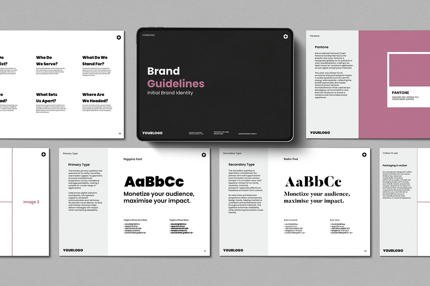 Média Brandision Bustoral - Canva AI - Lignes directrices professionnelles de la marque dans (Canva Illustrator) 4