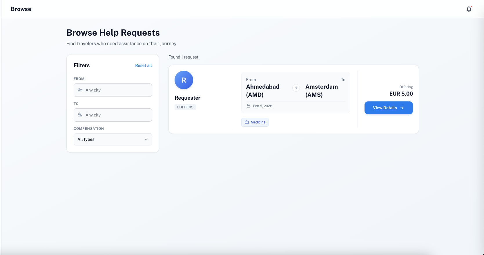 Travels Companion - Main product screenshot demonstrating key features and user interface