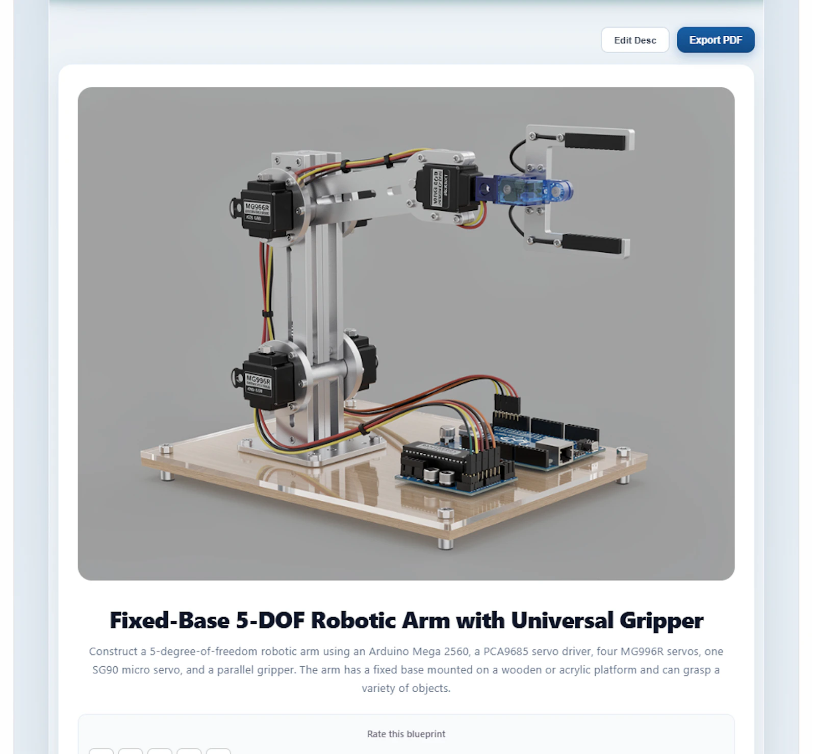 RoboBlueprint AI screenshot 2