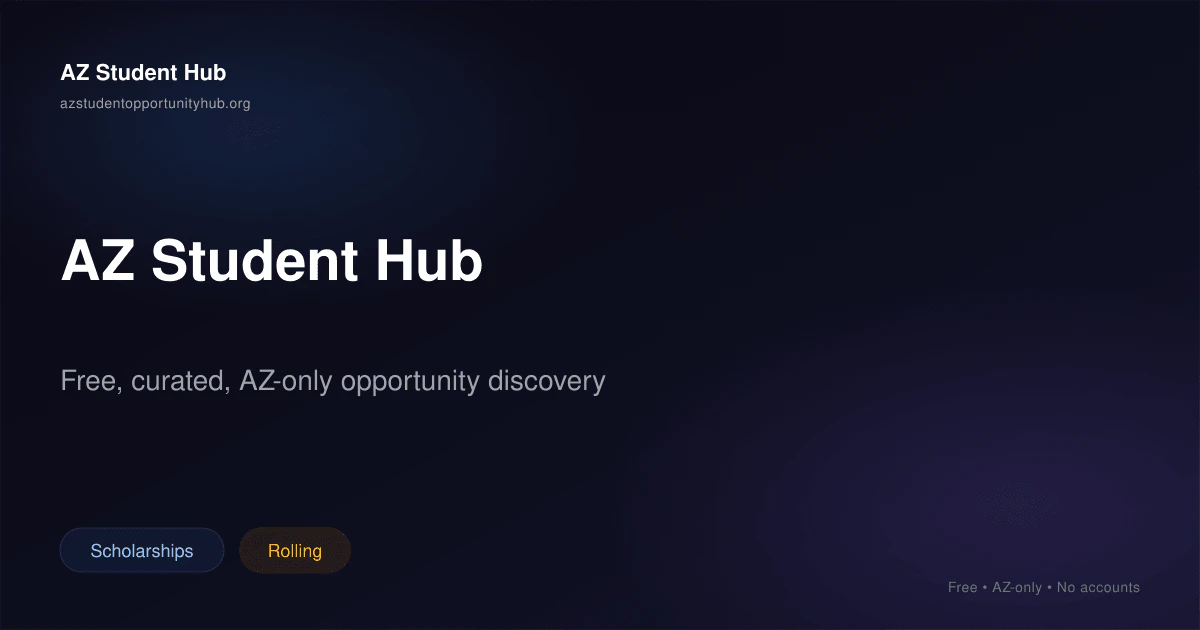 AZ Student Opportunity Hub 截图