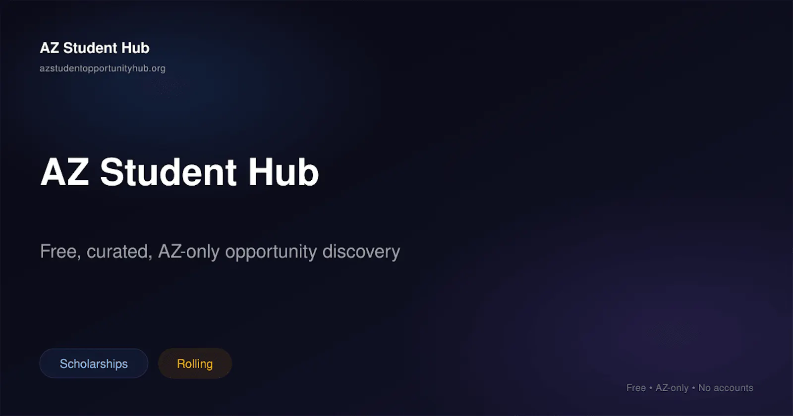 AZ Student Opportunity Hub screenshot 1