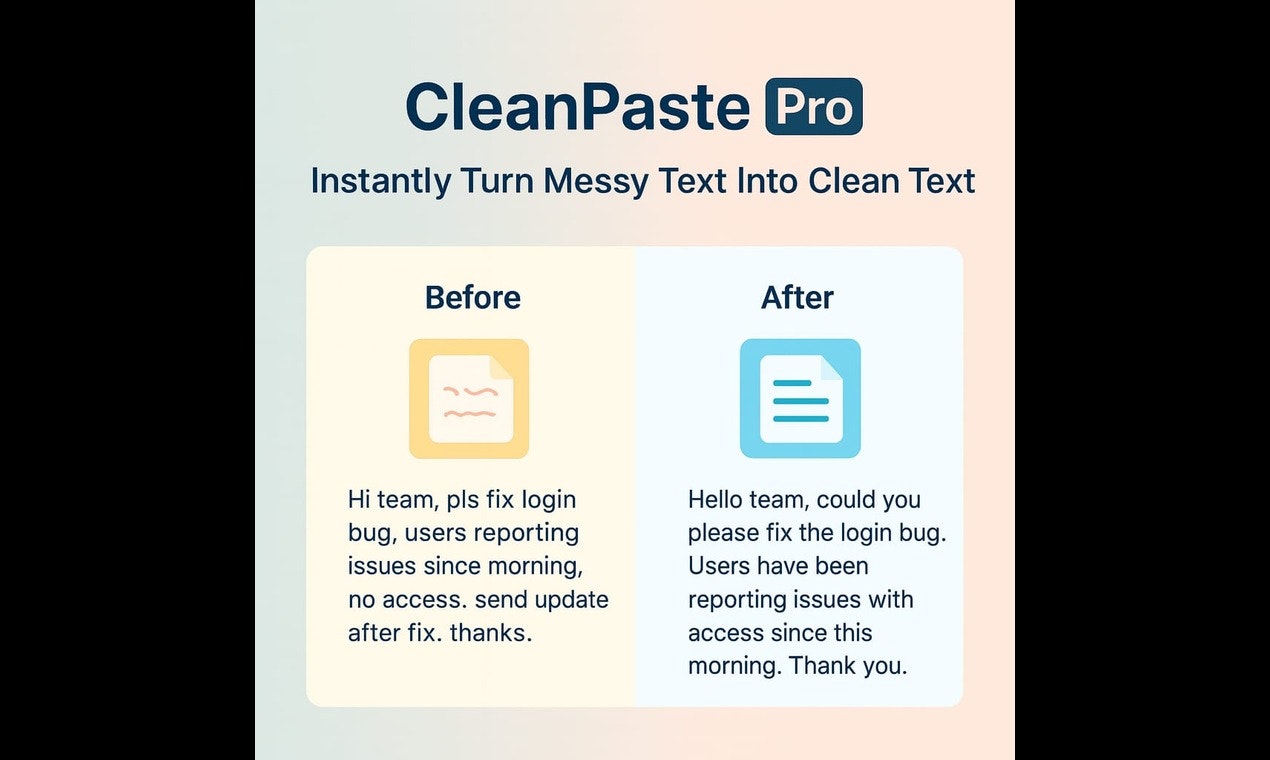 CleanPaste Pro - Screenshot 3 showing product features and functionality