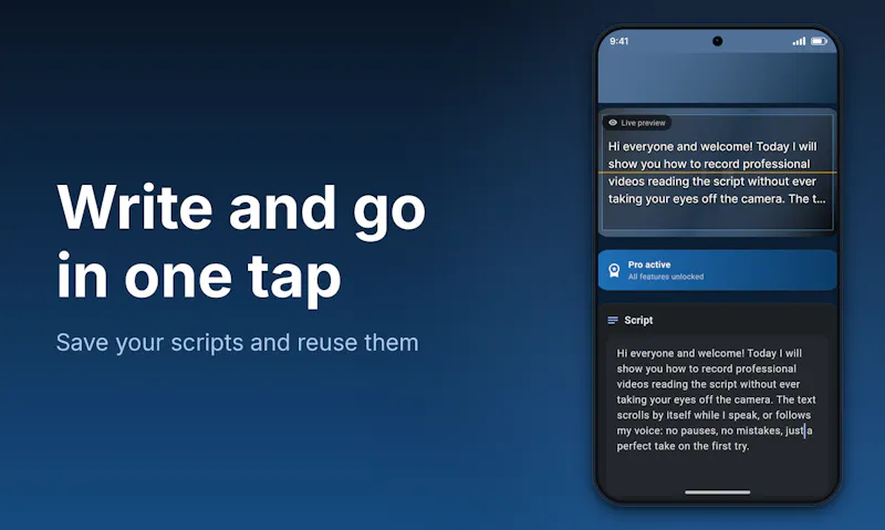 Teleprompter screenshot 3