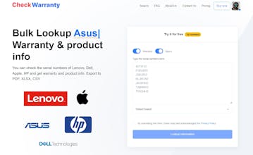 Check Warranty Info (CW) gallery image