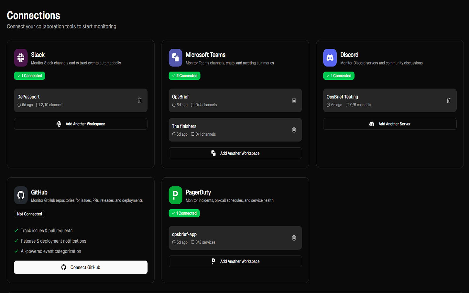 OpsBrief - Screenshot 4 showing product features and functionality
