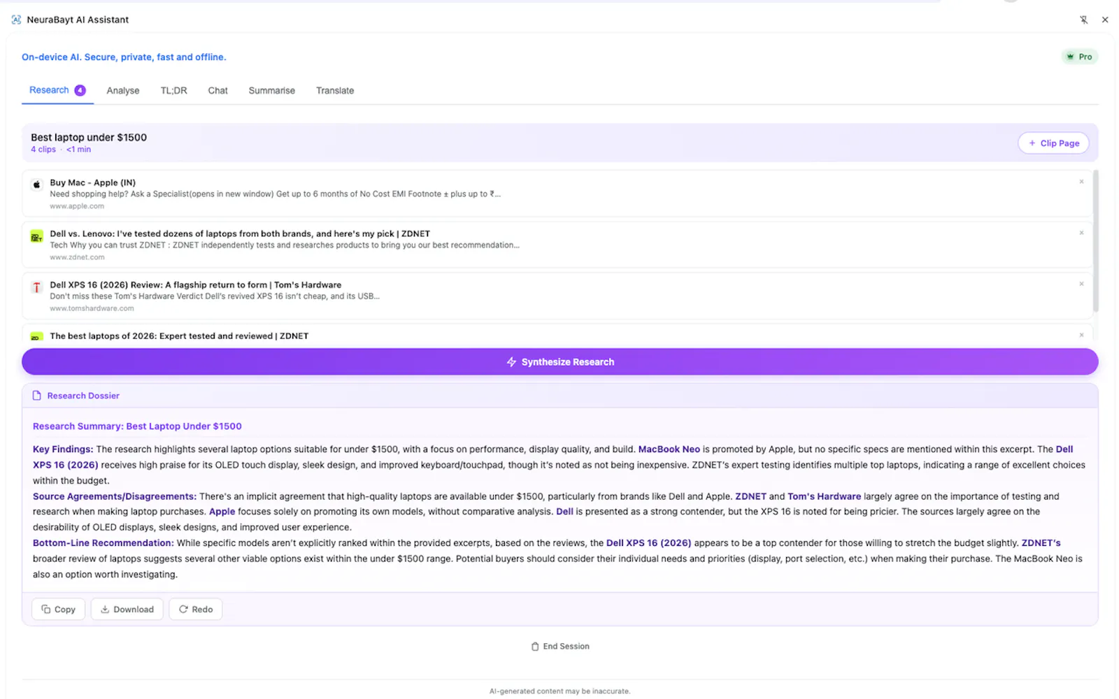 NeuraBayt Private On-Device AI Assistant screenshot 6