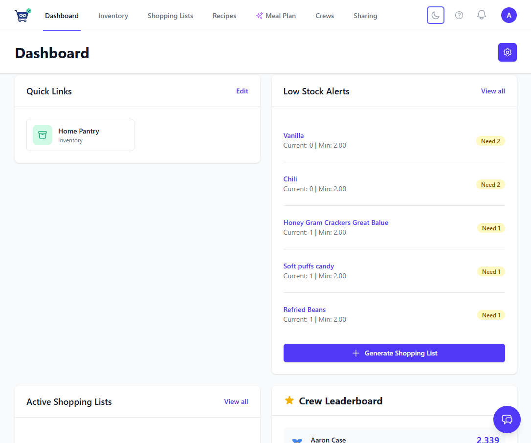 PantryLink - Screenshot 2 showing product features and functionality