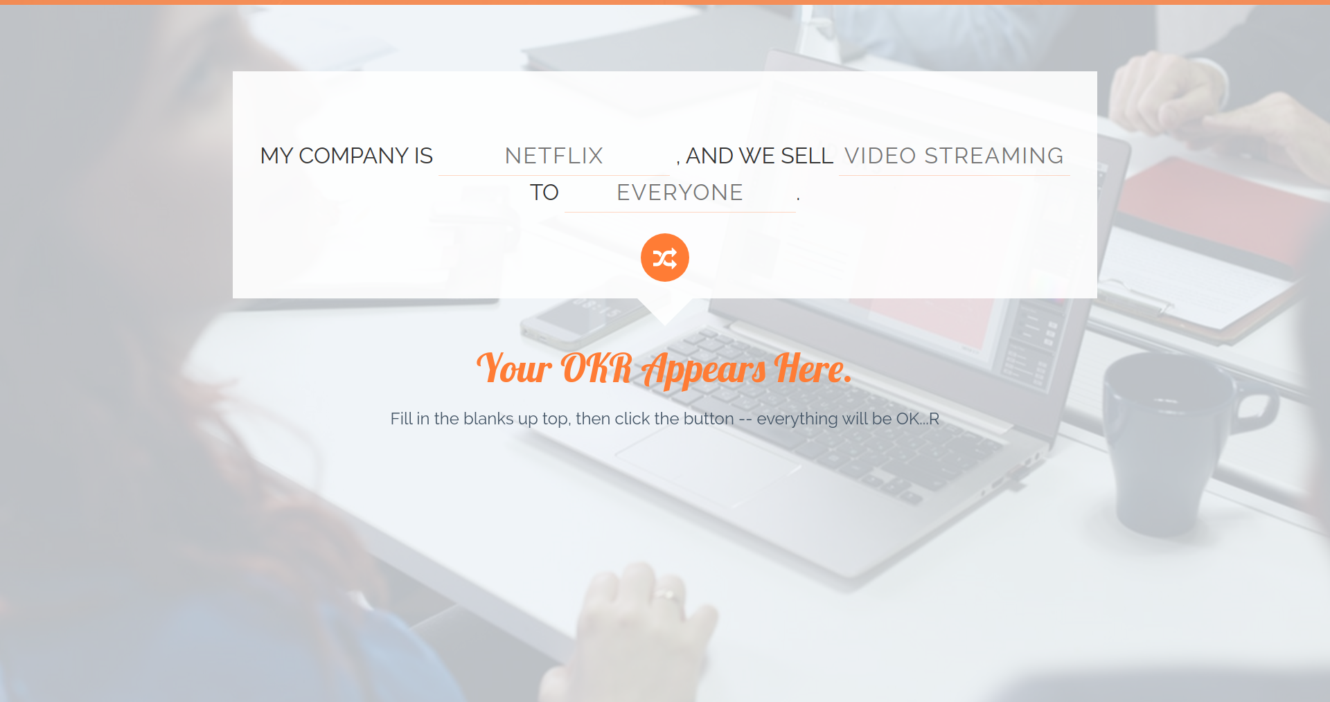 Random OKR Generator gallery image