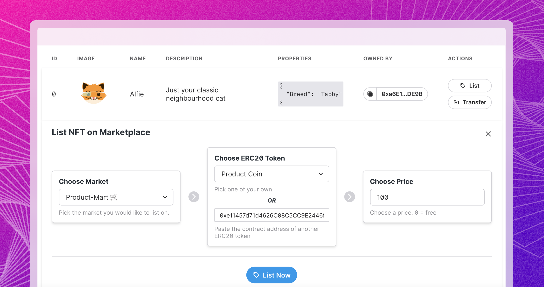 thirdweb gallery image