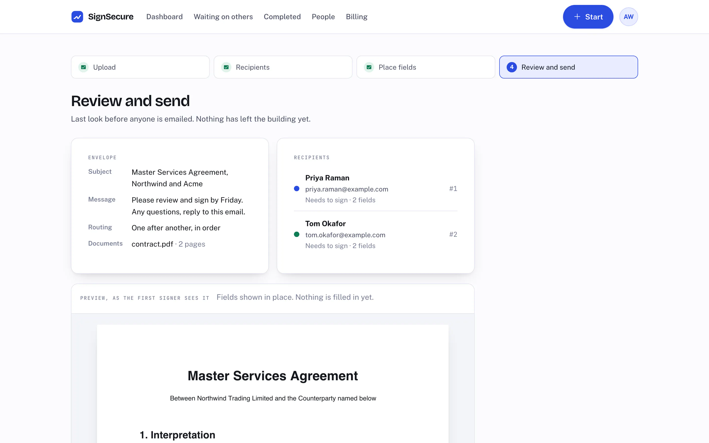 E-signature tool with AI Identity Checks screenshot 4