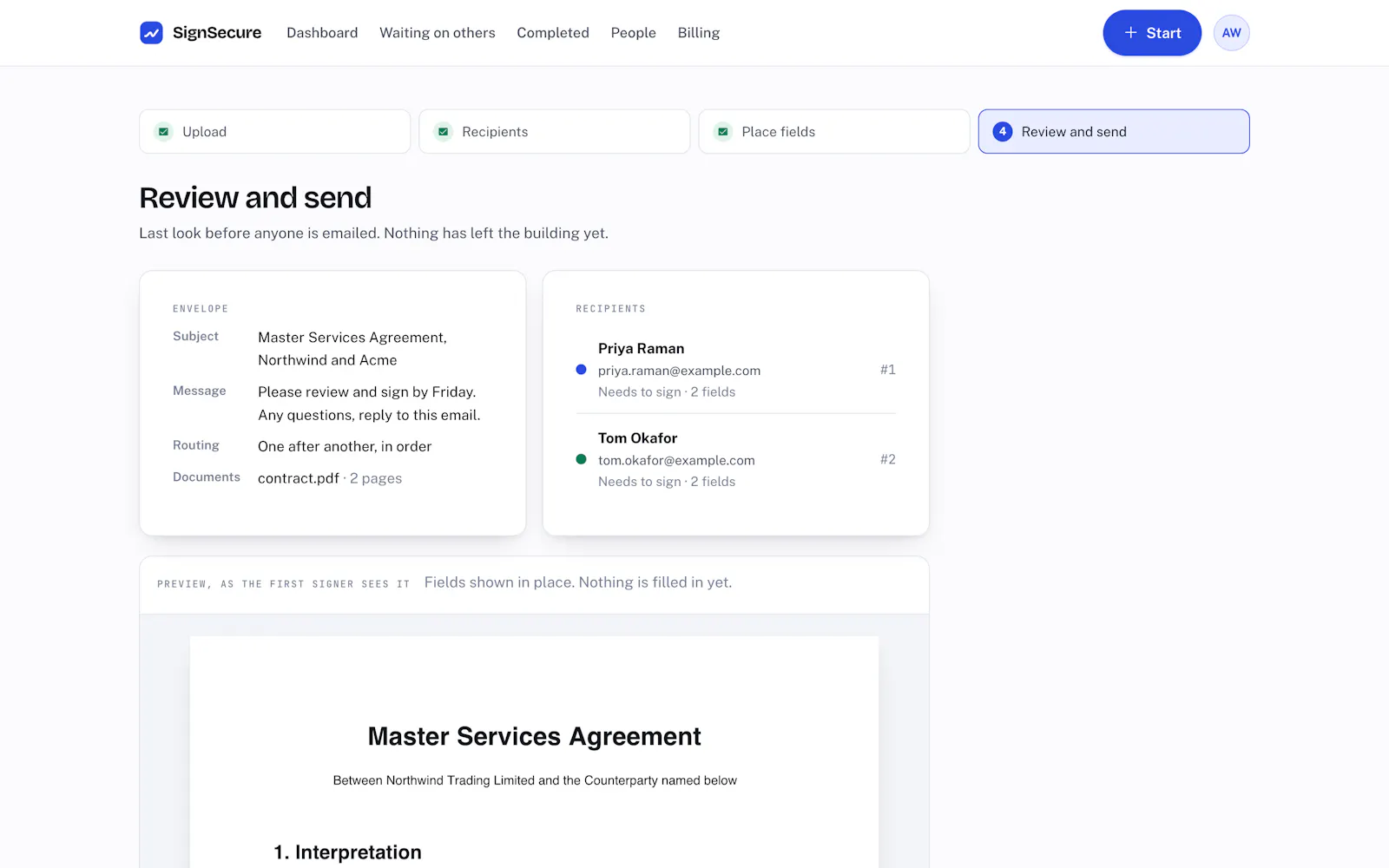 E-signature tool with AI Identity Checks screenshot 4