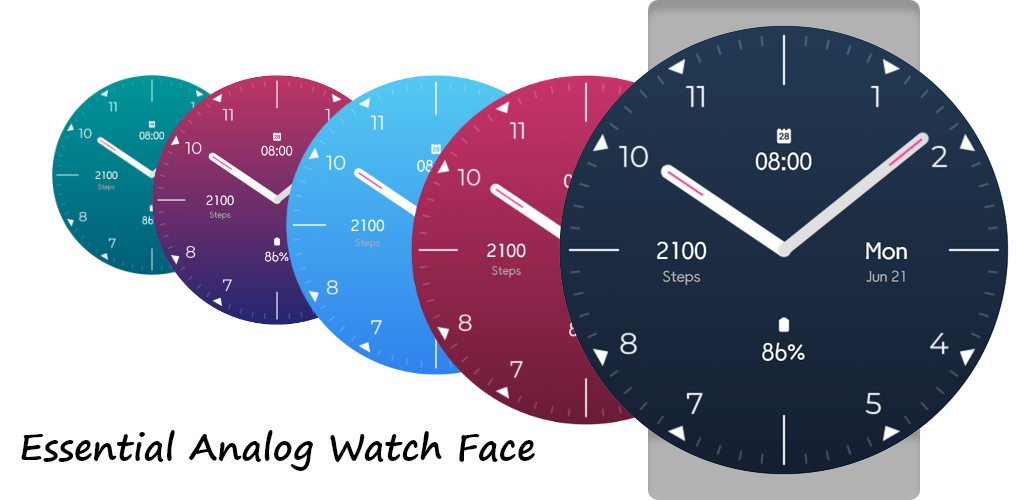 Essential Analog Watch Face gallery image