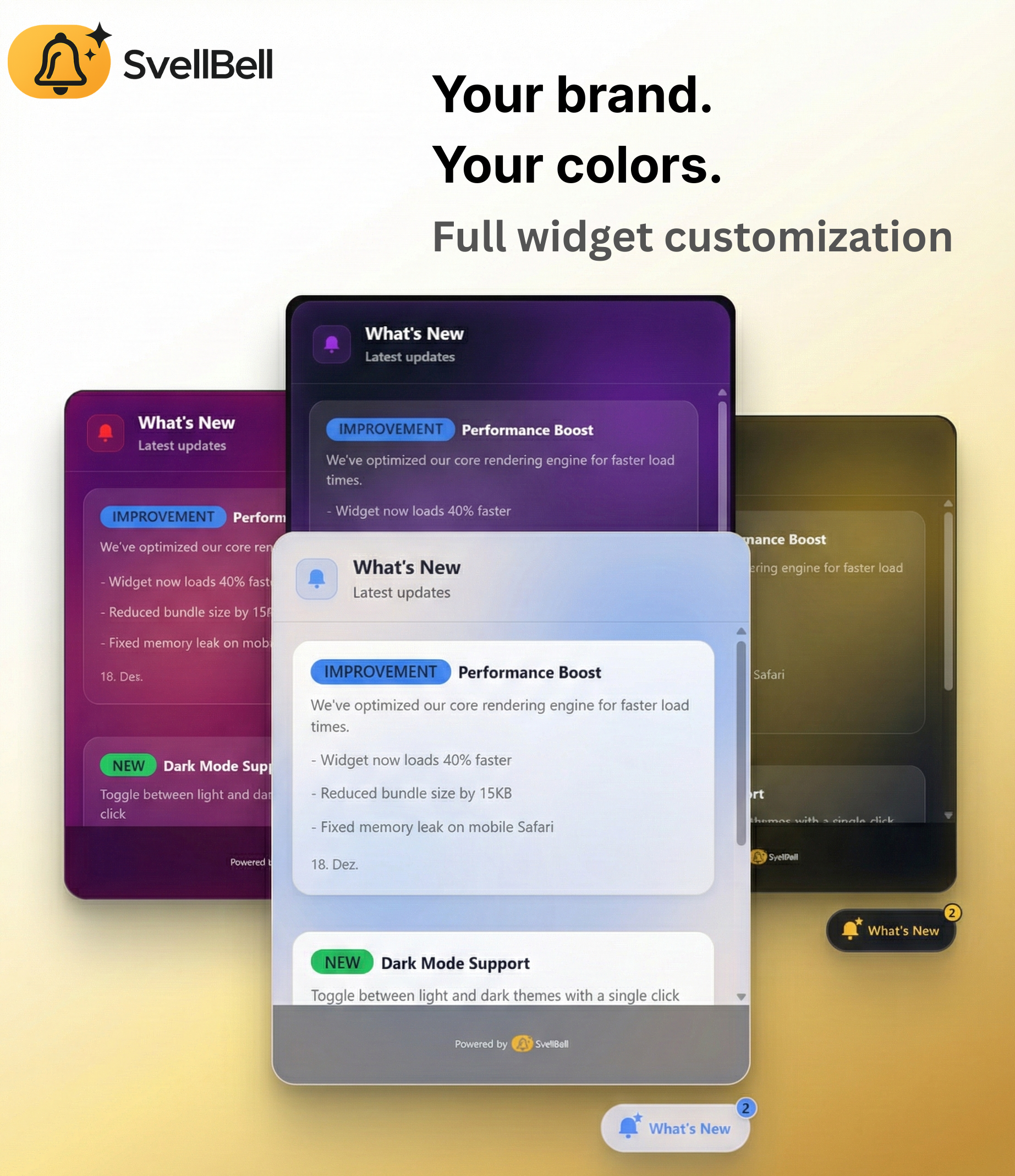 SvellBell - Screenshot 3 showing product features and functionality