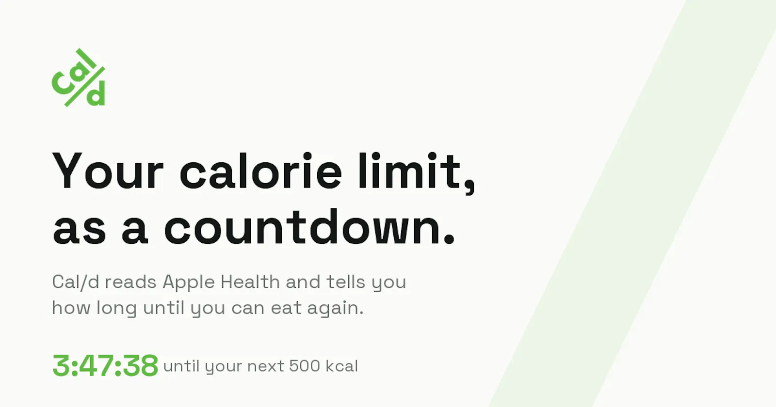 CalSlashD: Calorie Countdown for iOS screenshot 1