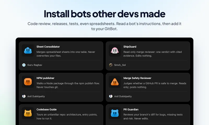 GitBot screenshot 3