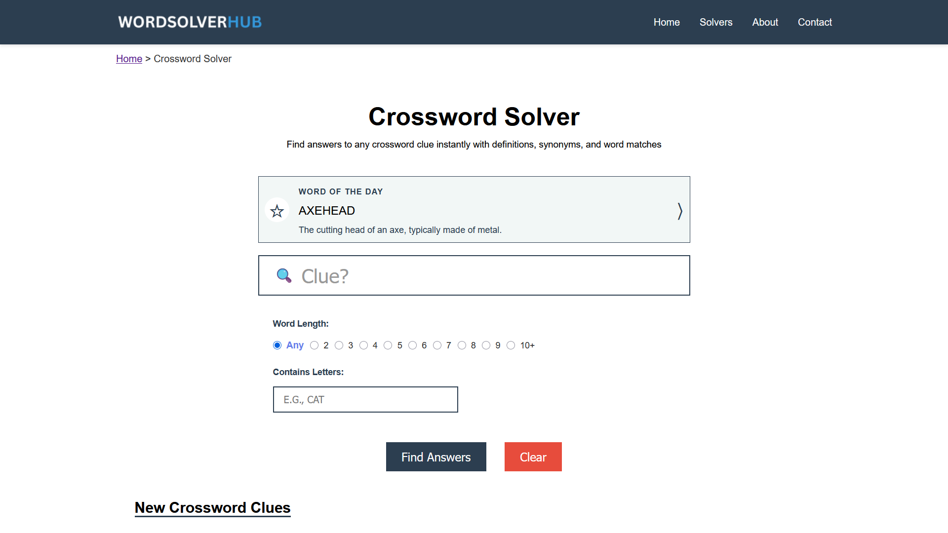 Word Solver Hub - Screenshot 2 showing product features and functionality