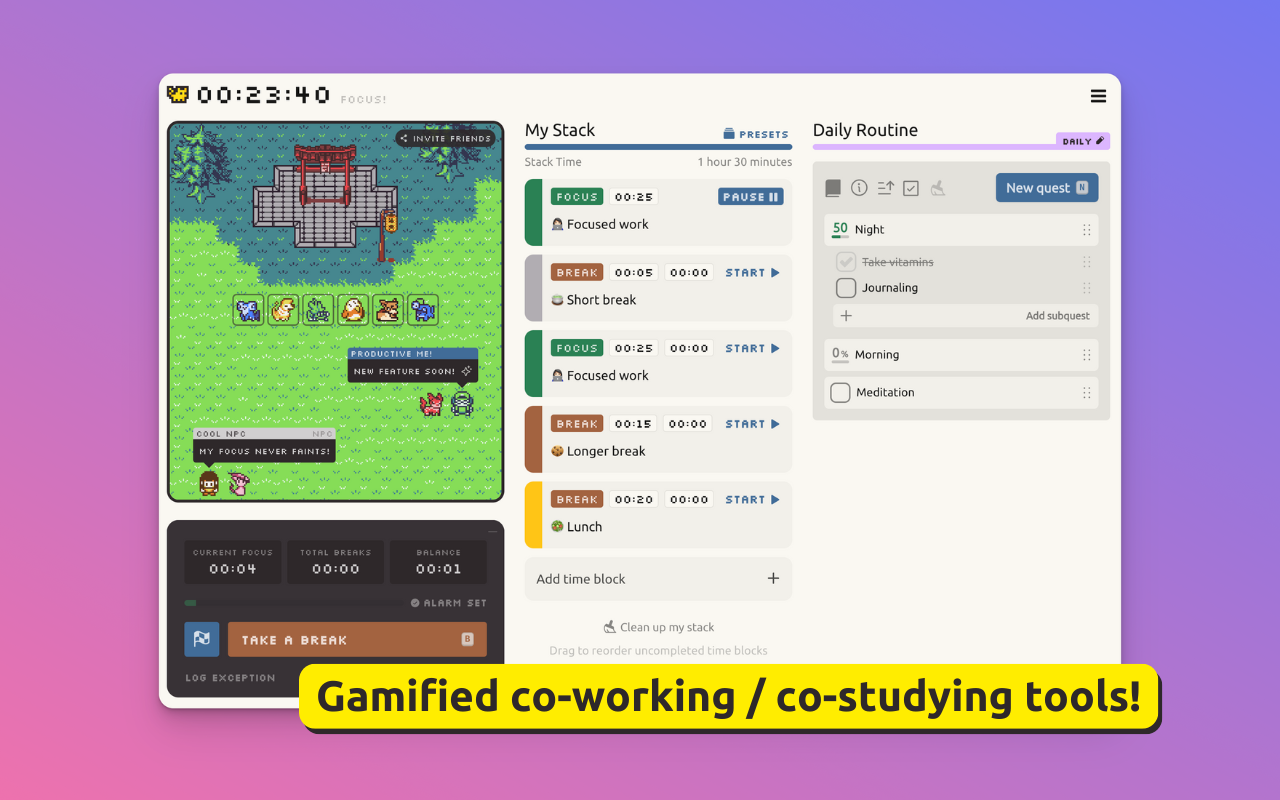 Focumon (Buildspace S5) - Gamify свои ежедневные цели! медиа 4