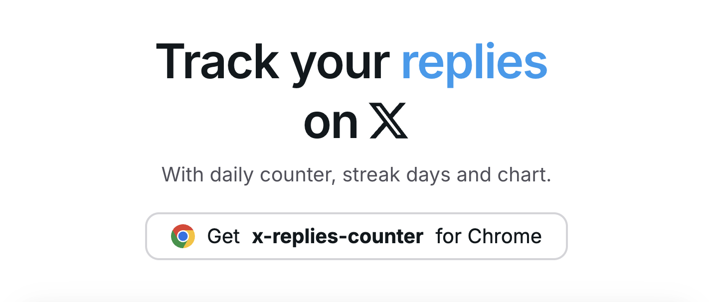 x-replies-counter - Main product screenshot demonstrating key features and user interface
