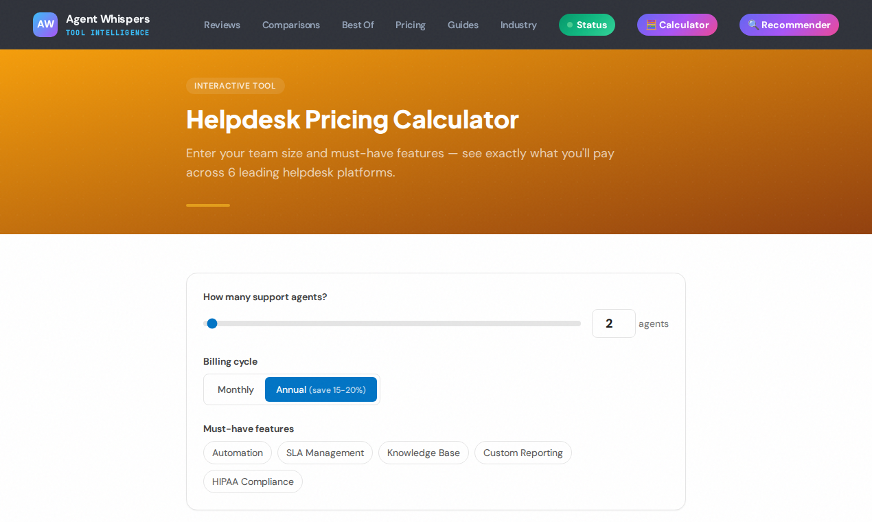AgentWhispers - Screenshot 2 showing product features and functionality