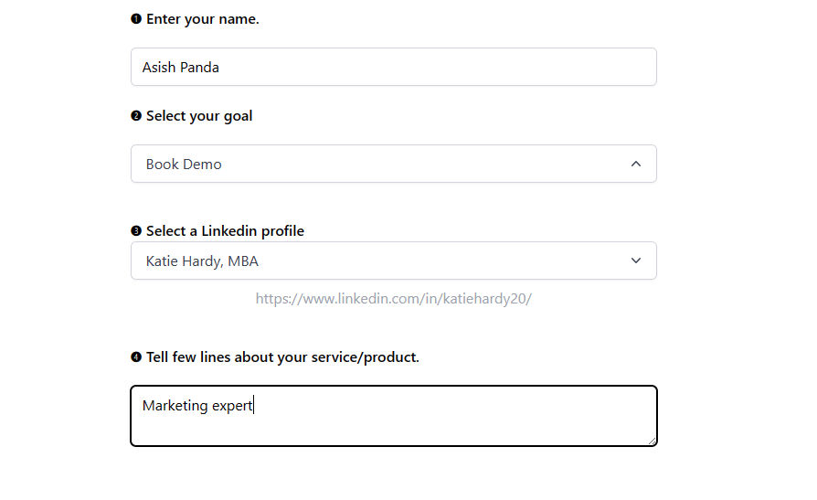陽光明媚 - 使用LinkedIn配置文件生成個性化的冷電子郵件 media 3