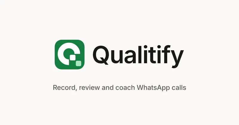 Qualitify, record, review WhatsApp calls screenshot 1