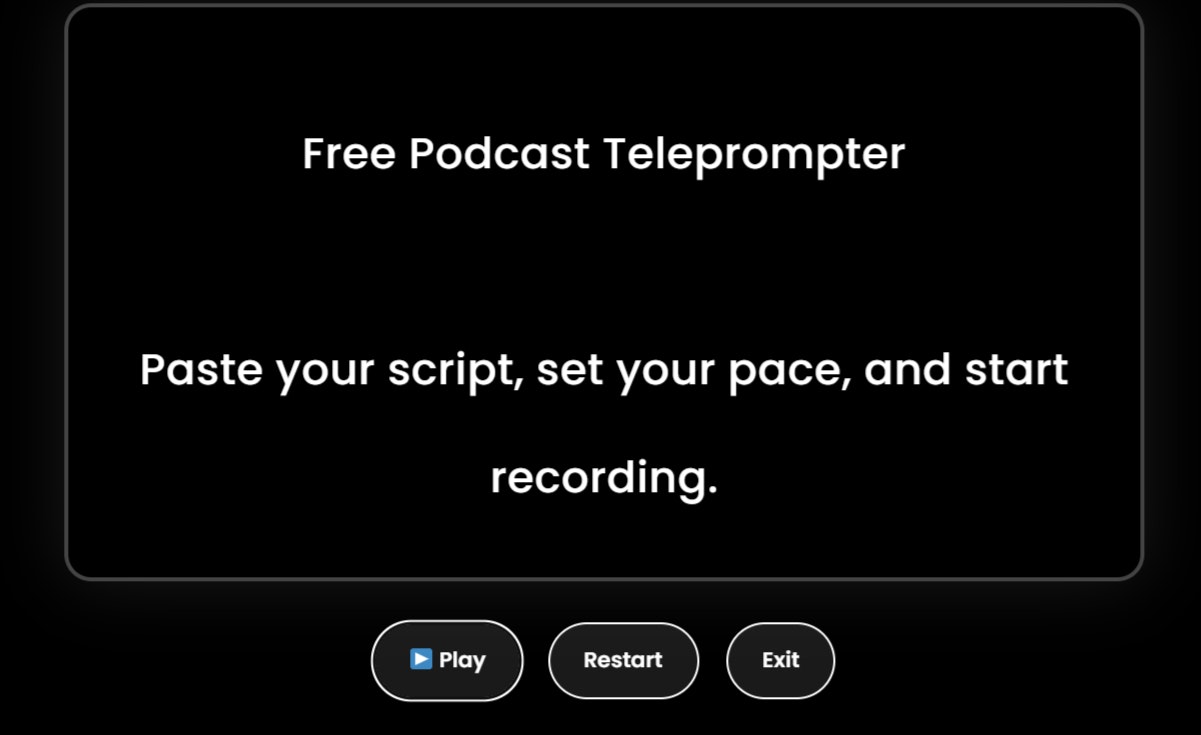 Free Podcast Teleprompter gallery image