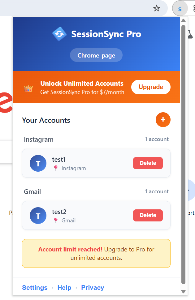 Sessionsync Pro - Chrome Multi-Account Manager-geïsoleerde sessies gemaakt eenvoudig gemaakt media 2