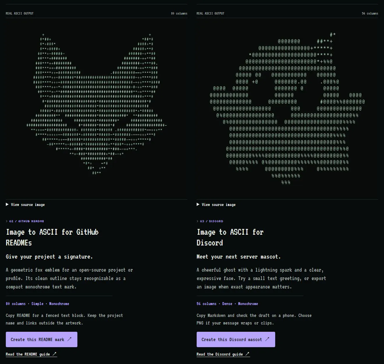 Image to ASCII gallery image