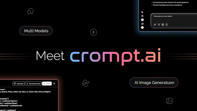 Crompt AI App - Your Daily AI Assistant screenshot 1 (video preview)