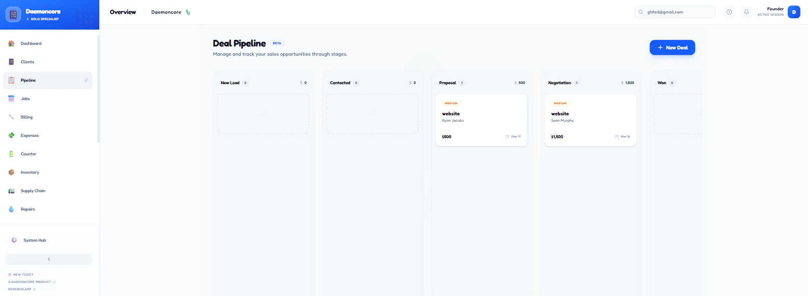 Chameleon-CRM screenshot 2
