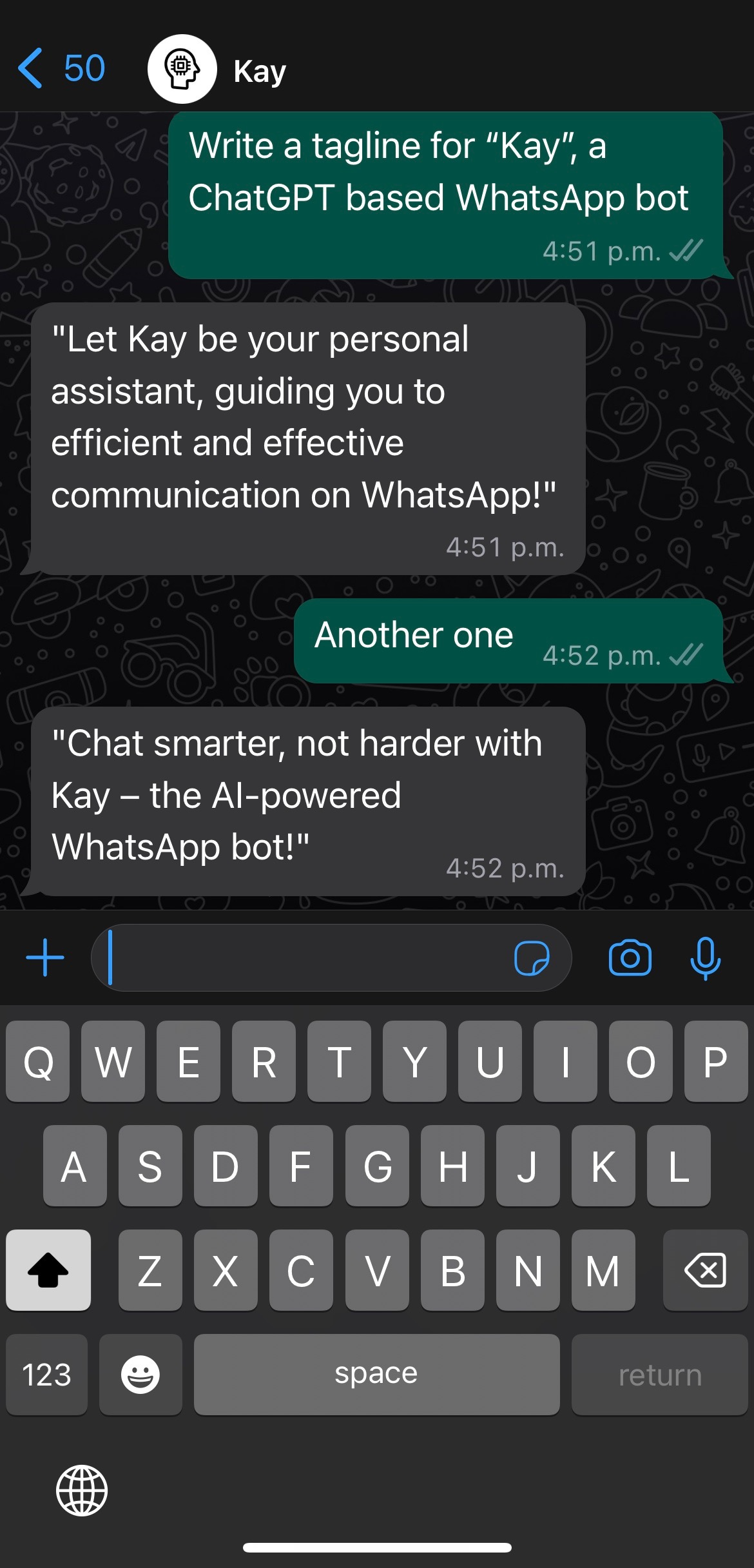 เคย์ - ใช้ chatgpt ภายใน whatsapp media 2