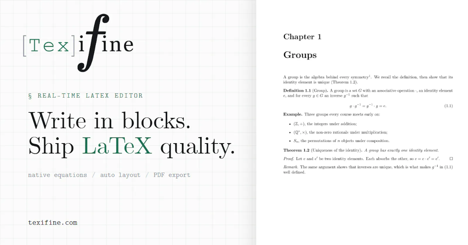 Texifine screenshot 2